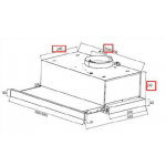Baumatic TEL612X 60厘米 拉趟式抽油煙機 - 1100m³/h強力抽吸，手勢觸控，LED照明
